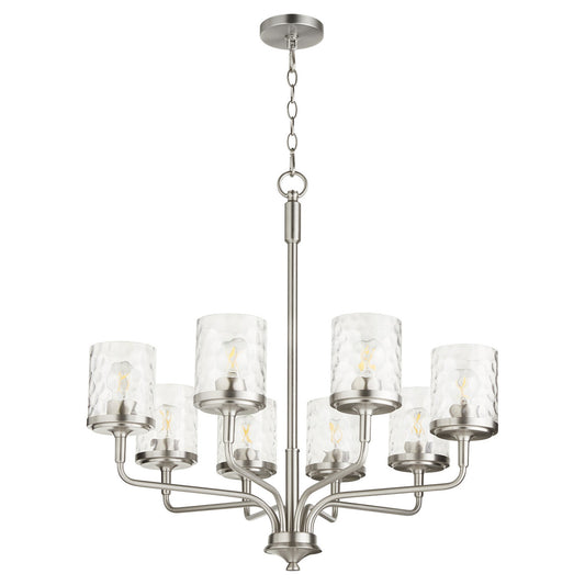 Quorum Starky Chandelier in Satin Nickel 617-8-65