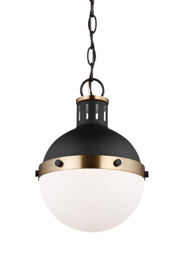 Visual Comfort Studio Thomas O'Brien Hanks One Light Mini Pendant in Midnight Black 6177101-112