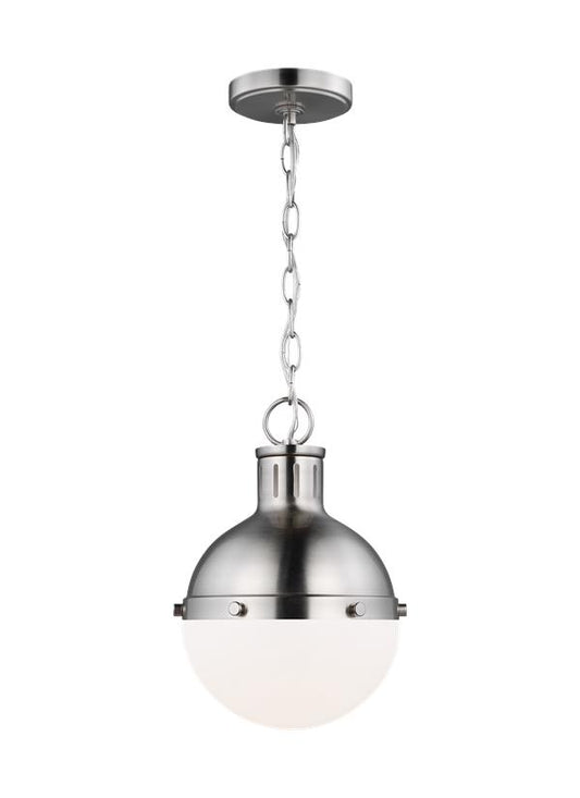 Visual Comfort Studio Thomas O'Brien Hanks One Light Mini Pendant in Brushed Nickel 6177101-962