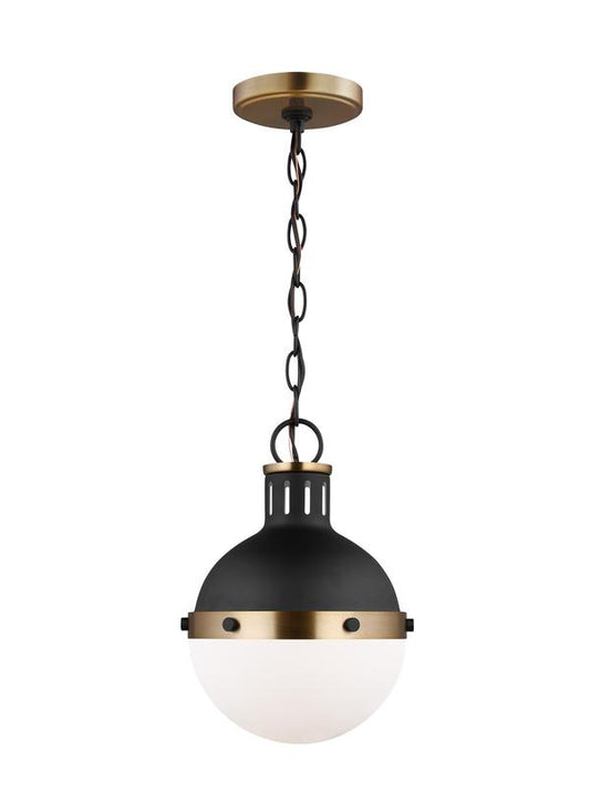 Visual Comfort Studio Thomas O'Brien Hanks One Light Mini Pendant in Midnight Black 6177101EN3-112