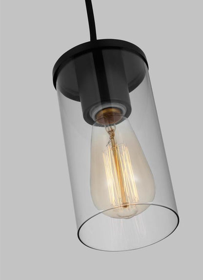 Visual Comfort Studio Sean Lavin Zire One Light Mini-Pendant in Midnight Black 6190301-112