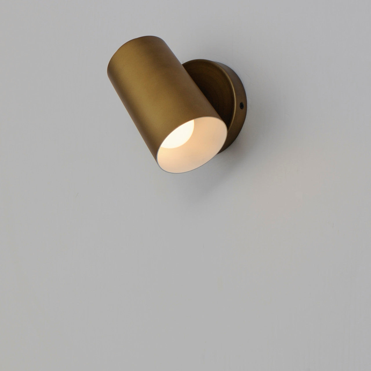 Maxim SpotLight Outdoor LED Sconce - Cylinder in Natural Aged Brass 62001NAB