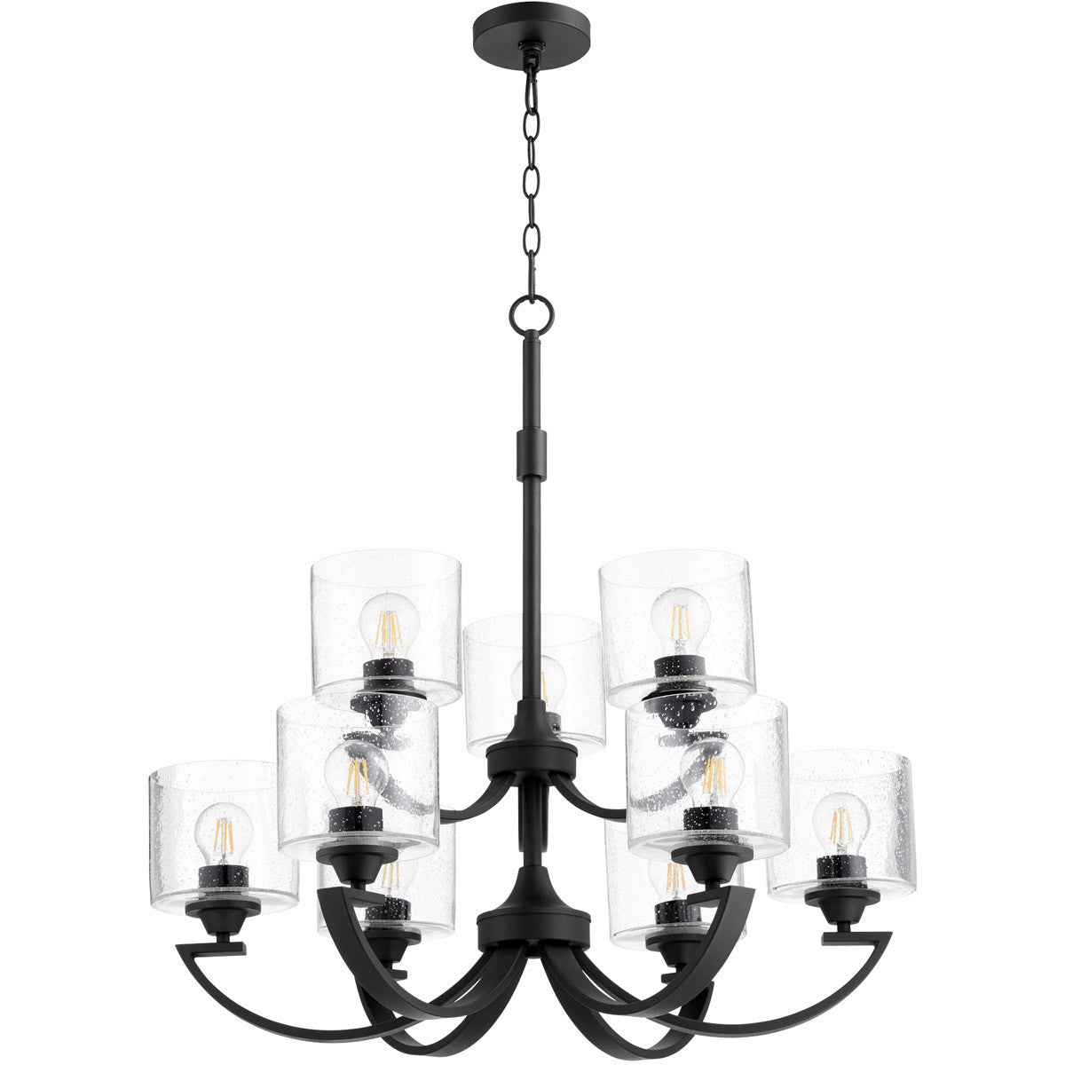 Quorum Dakota Chandelier in Noir 6202-9-69