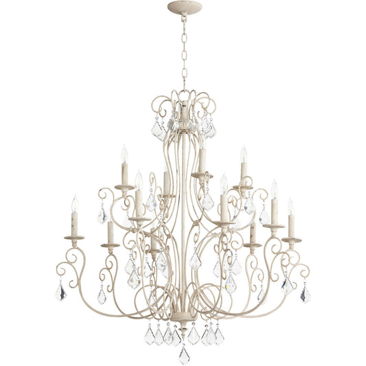 Quorum Ariel Chandelier in Persian White 6205-12-70