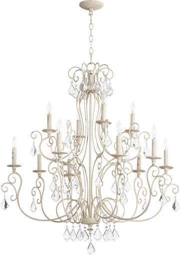 Quorum Ariel Chandelier in Persian White 6205-12-70