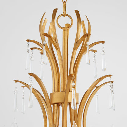 Quorum  Majesty 8 Light Ellipse - Gold Leaf 621-8-74