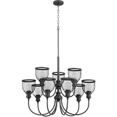 Quorum Omni Chandelier in Noir 6212-9-69