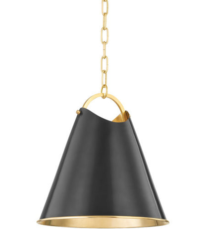 Hudson Valley Lighting Burnbay 1 Light Pendant in Aged Old Bronze 6214-AOB