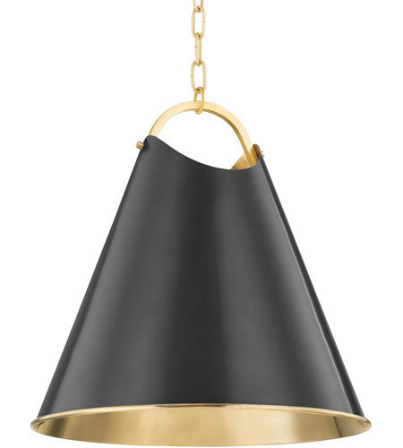 Hudson Valley Lighting Burnbay 1 Light Pendant in Aged Old Bronze 6218-AOB