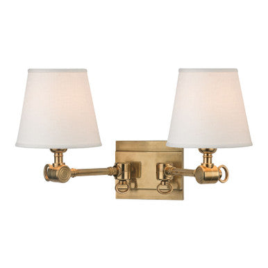 Hudson Valley Lighting Hillsdale Wall Sconce in Aged Brass 6232-AGB