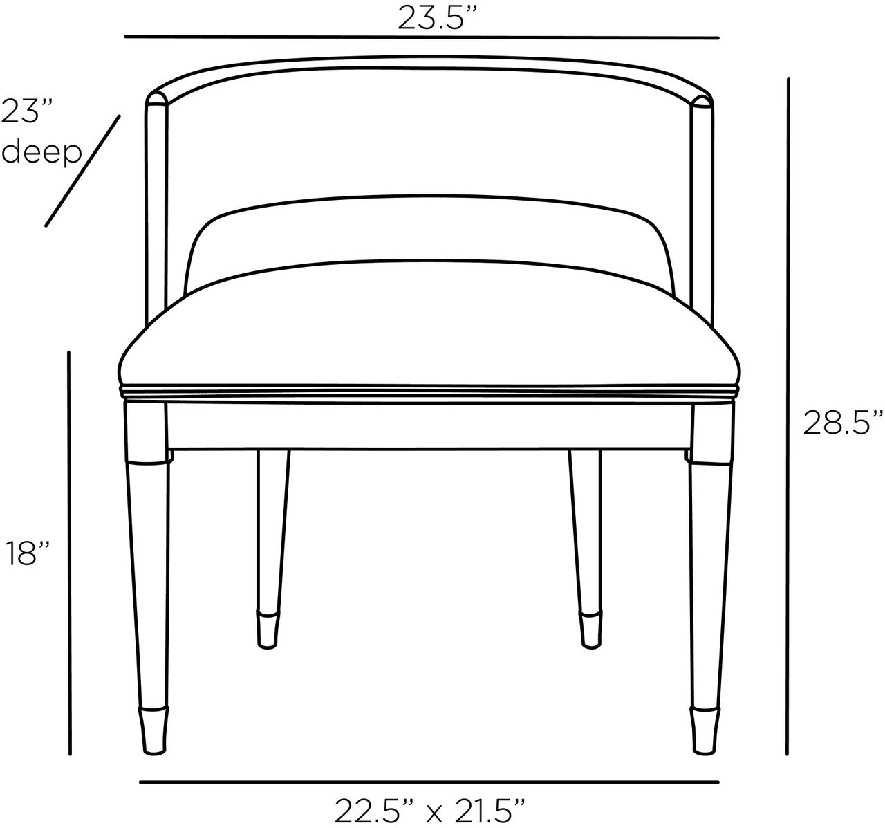 Arteriors Home Swanson Dining Chair 6243