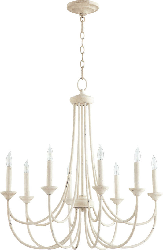 Quorum Brooks Chandelier in Persian White 6250-8-70