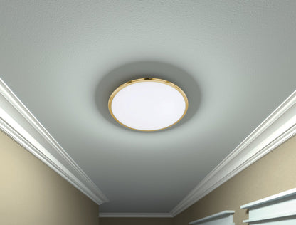 Arnsberg Seattle LED Ceiling Light in Satin Brass 625211008