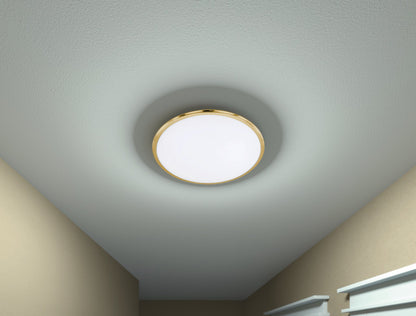 Arnsberg Seattle LED Ceiling Light in Satin Brass 625211008