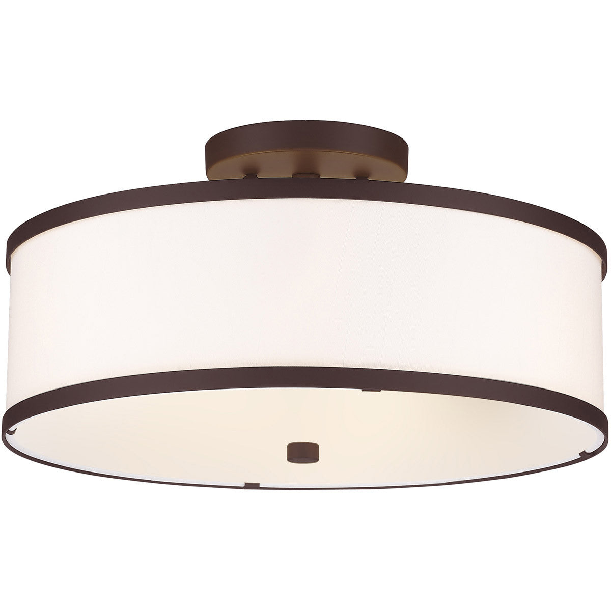 Livex Lighting Park Ridge Collection 3 Light Bronze Ceiling Mount in Bronze 62628-07