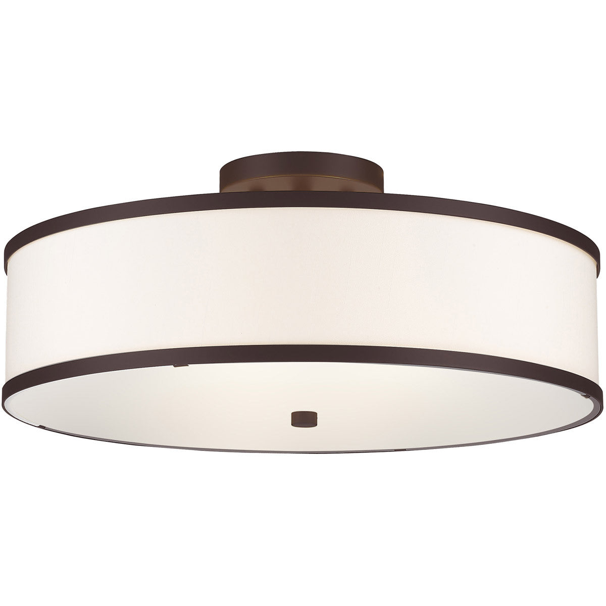 Livex Lighting Park Ridge Collection 3 Light Bronze Ceiling Mount in Bronze 62629-07