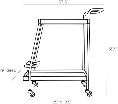 Arteriors Home Sanders Bar Cart 6263