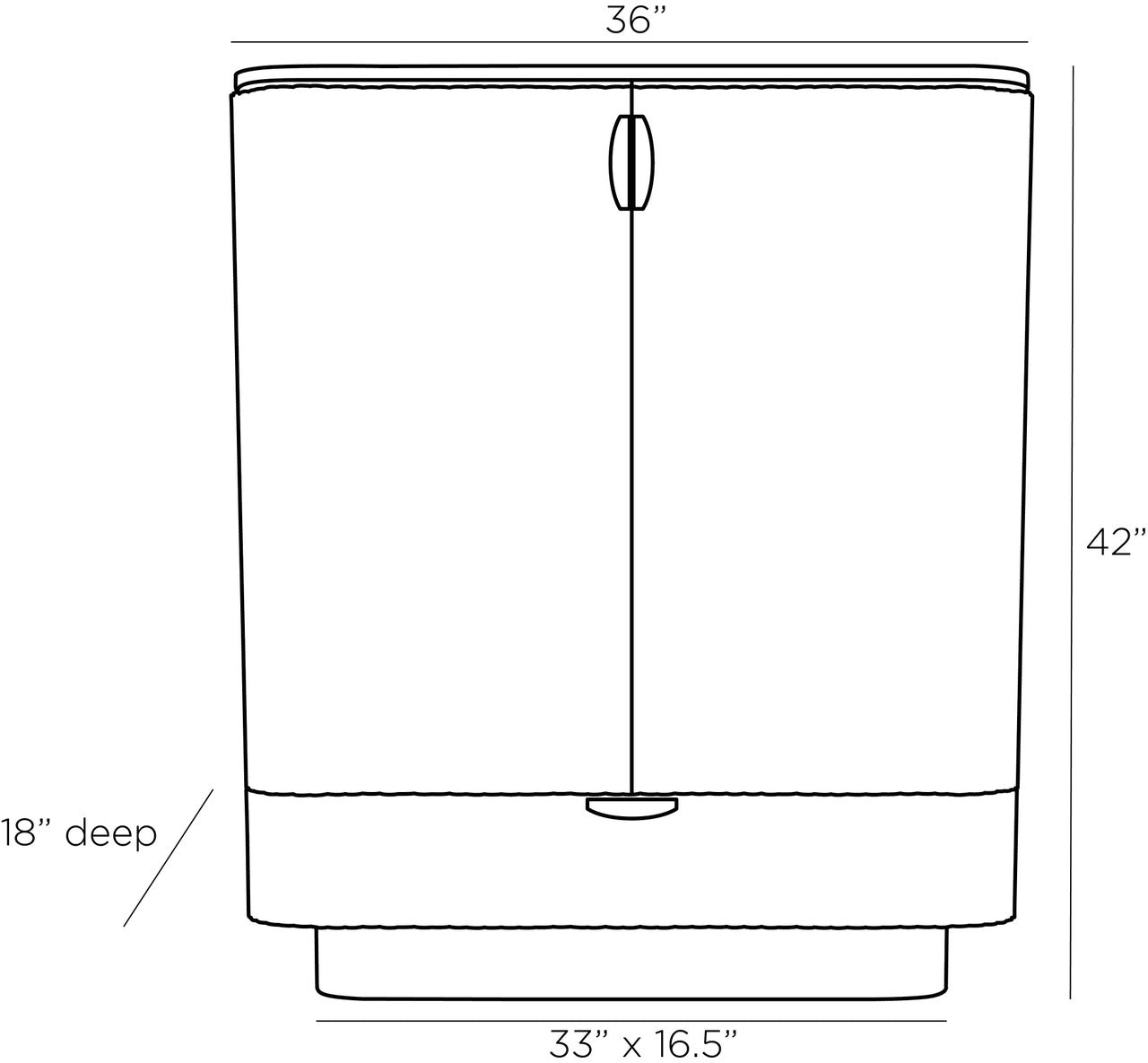 Arteriors Home Pontevera Cocktail Cabinet 6267