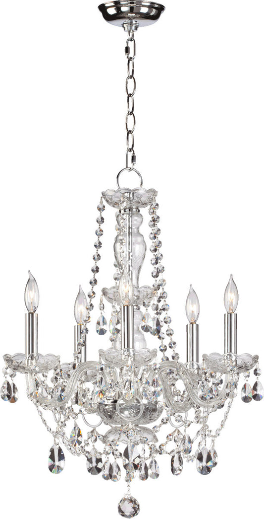 Quorum Bohemian Katerina Chandelier in Chrome 630-5-514