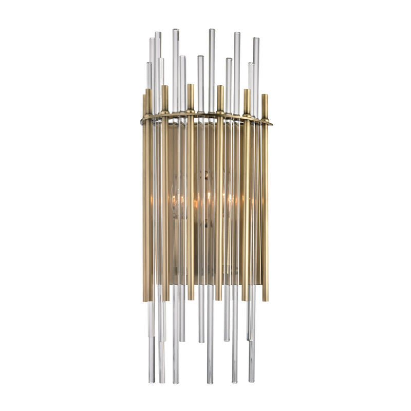 Hudson Valley Lighting Wallis Wall Sconce in Aged Brass 6300-AGB