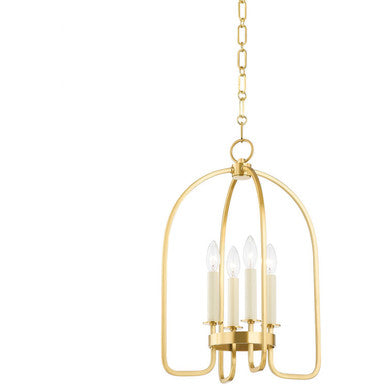 Hudson Valley Lighting Oakville Lantern in Aged Brass 6314-AGB