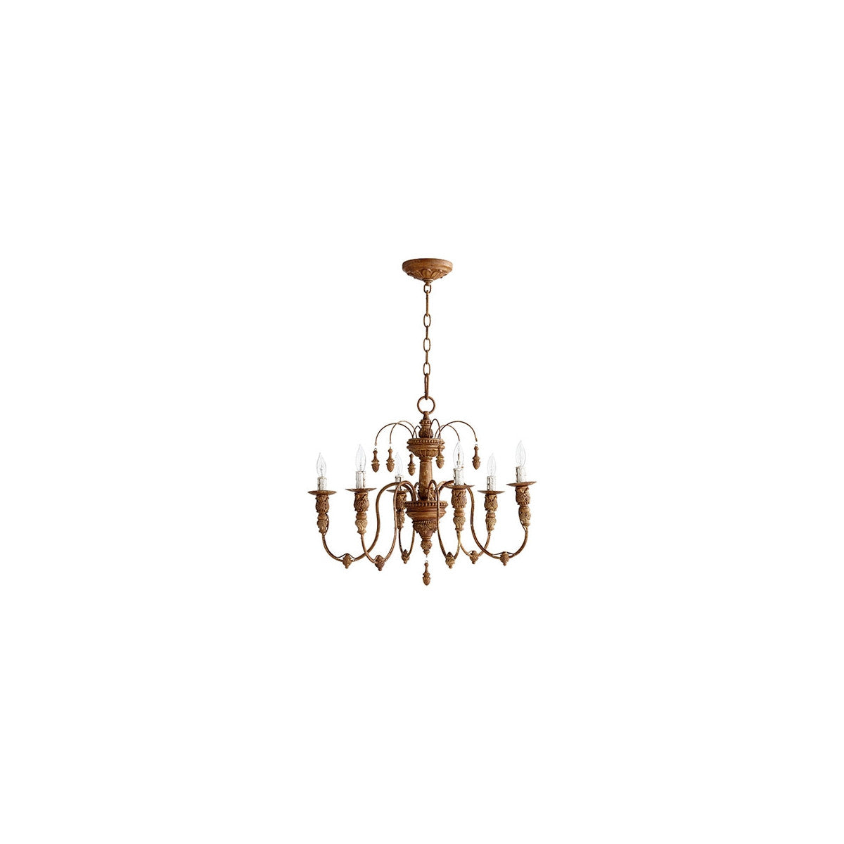 Quorum Salento Chandelier in French Umber 6316-6-94