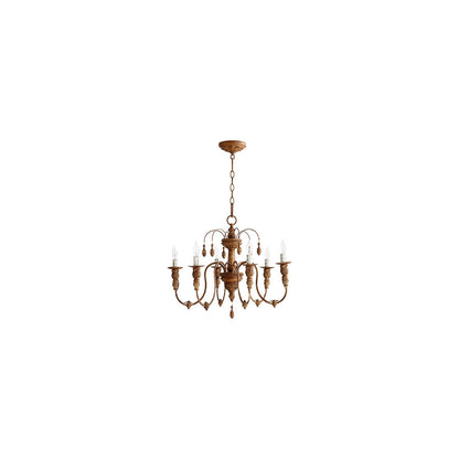 Quorum Salento Chandelier in French Umber 6316-6-94