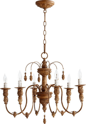 Quorum Salento Chandelier in French Umber 6316-6-94