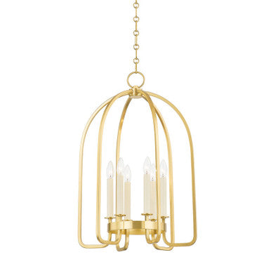 Hudson Valley Lighting Oakville Lantern in Aged Brass 6318-AGB