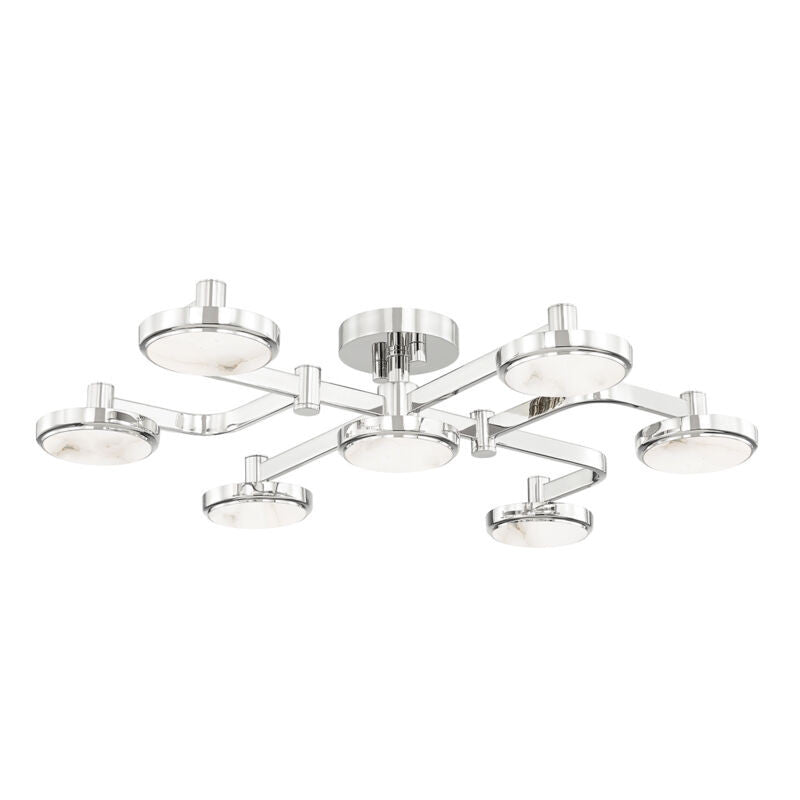 Hudson Valley Lighting Meander Semi Flush in Polished Nickel 6332-PN