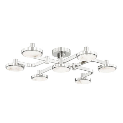 Hudson Valley Lighting Meander Semi Flush in Polished Nickel 6332-PN