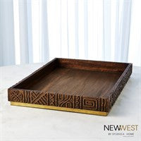 Global Views Studio A Home Oti Tray-Brown NW7.90023