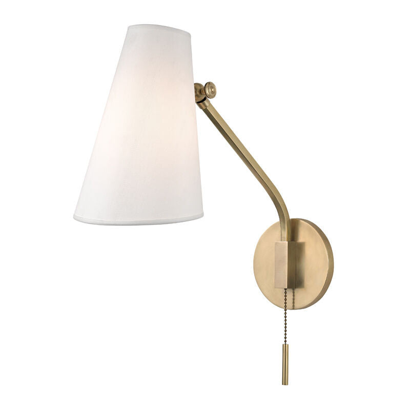 Hudson Valley Lighting Patten Wall Sconce in Aged Brass 6341-AGB