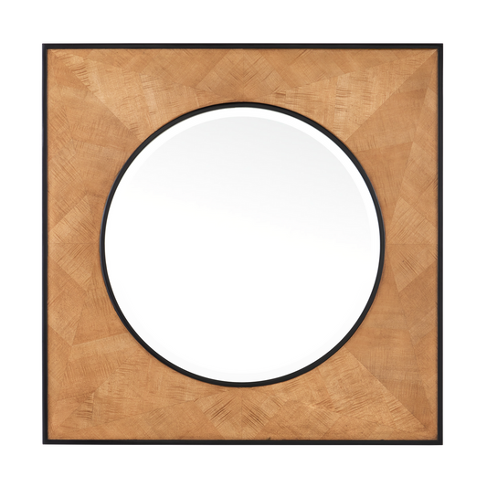 Currey & Co. 36" Kallista Taupe Wall Mirror 1000-0147