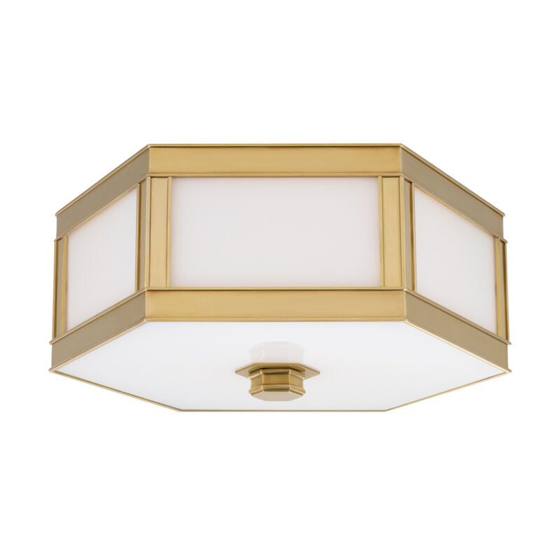 Hudson Valley Lighting Nassau Flush Mount in Aged Brass 6413-AGB