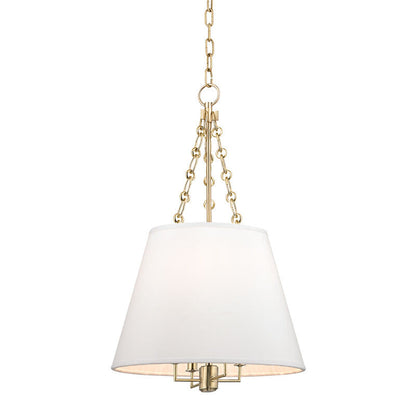 Hudson Valley Lighting Burdett Pendant in Aged Brass 6415-AGB