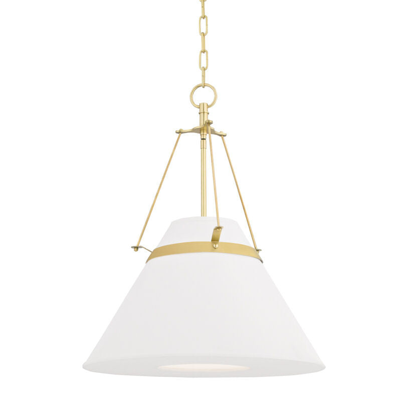 Hudson Valley Lighting Clemens Pendant in Aged Brass 6421-AGB