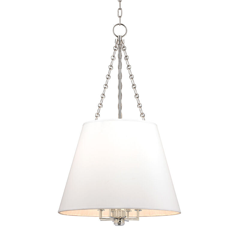 Hudson Valley Lighting Burdett Pendant in Polished Nickel 6422-PN