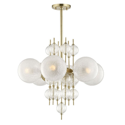 Hudson Valley Lighting Calypso Chandelier in Aged Brass 6427-AGB