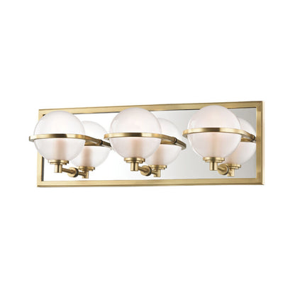 Hudson Valley Lighting Axiom Bath And Vanity in Aged Brass 6443-AGB