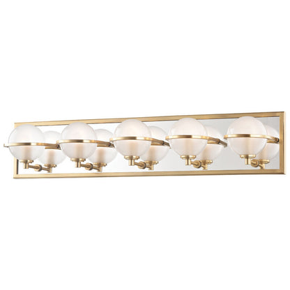 Hudson Valley Lighting Axiom Bath And Vanity in Aged Brass 6445-AGB