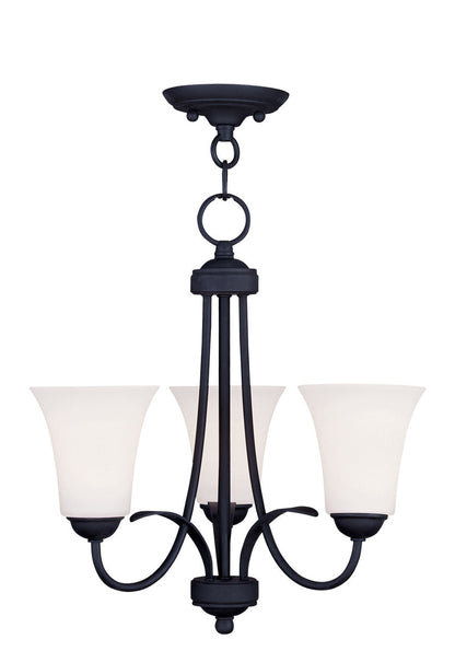 Livex Lighting Ridgedale Collection 3 Light Black Chain Hang/Ceiling Mount in Black 6473-04