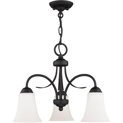 Livex Lighting Ridgedale Collection 3 Light Black Chain Hang/Ceiling Mount in Black 6474-04