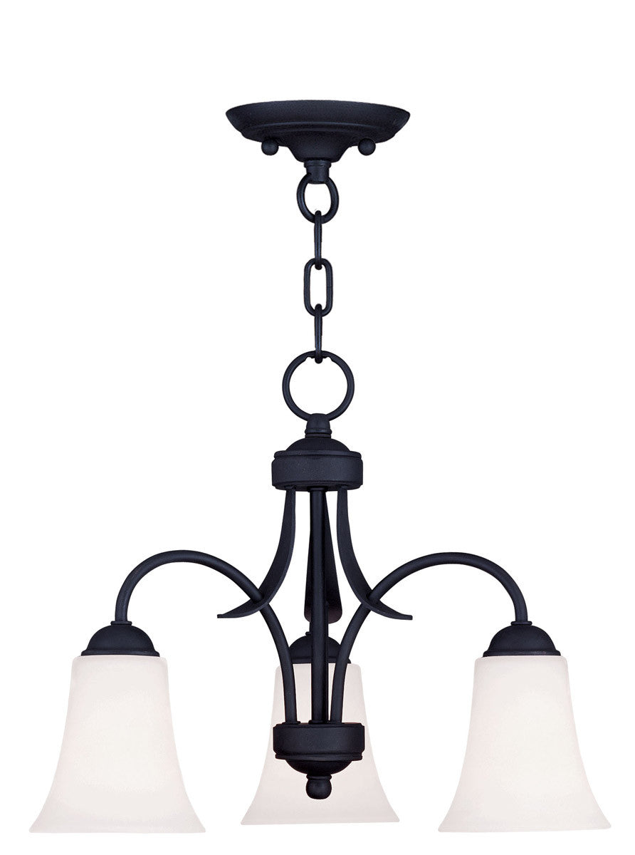 Livex Lighting Ridgedale Collection 3 Light Black Chain Hang/Ceiling Mount in Black 6474-04