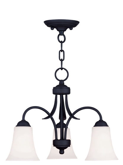 Livex Lighting Ridgedale Collection 3 Light Black Chain Hang/Ceiling Mount in Black 6474-04