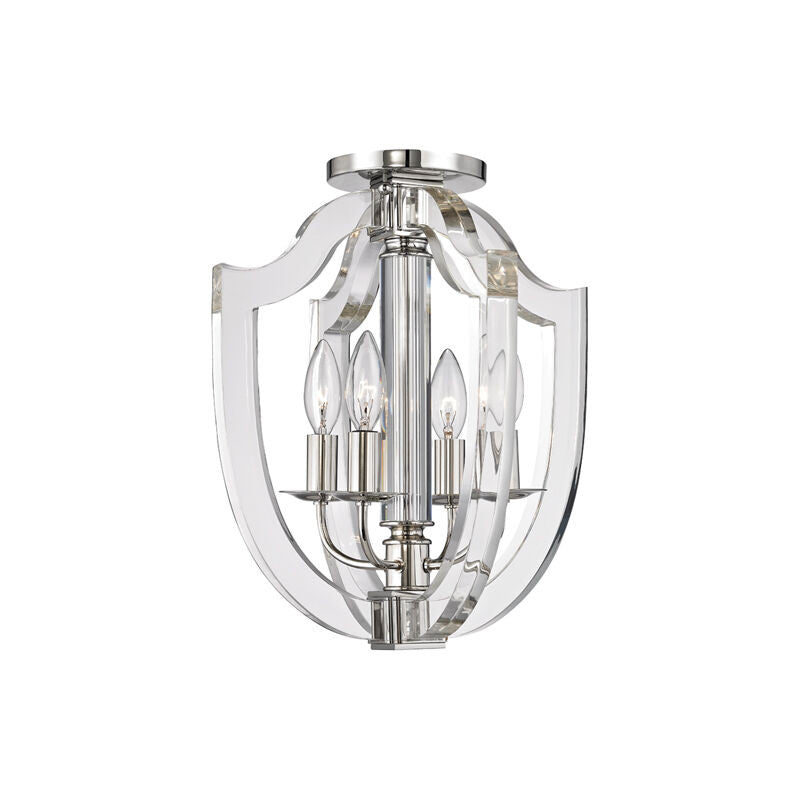 Hudson Valley Lighting Arietta Semi Flush in Polished Nickel 6500-PN