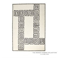 Global Views Alexander Rug-Ivory/Black-8' x 10' RT9.90010