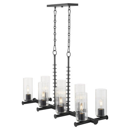 Quorum  Juniper 8 Light Linear - Matte Black 651-8-59