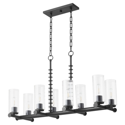 Quorum  Juniper 8 Light Linear - Matte Black 651-8-59