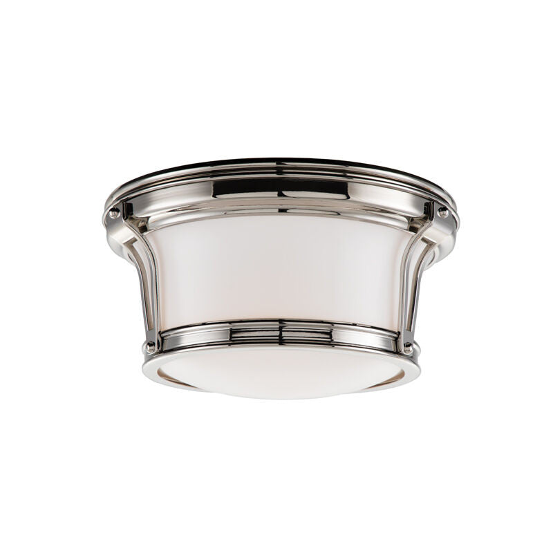 Hudson Valley Lighting Newport Flush Mount in Polished Nickel 6510-PN